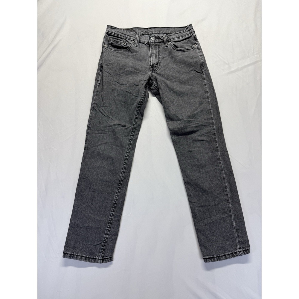 Levi's 511 Slim Jeans Black Gray 30x29* mens denim pants distressed Casual READ
